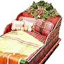 Christmas Decorated Bed icon