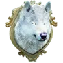 Stuffed White Wolf Head icon